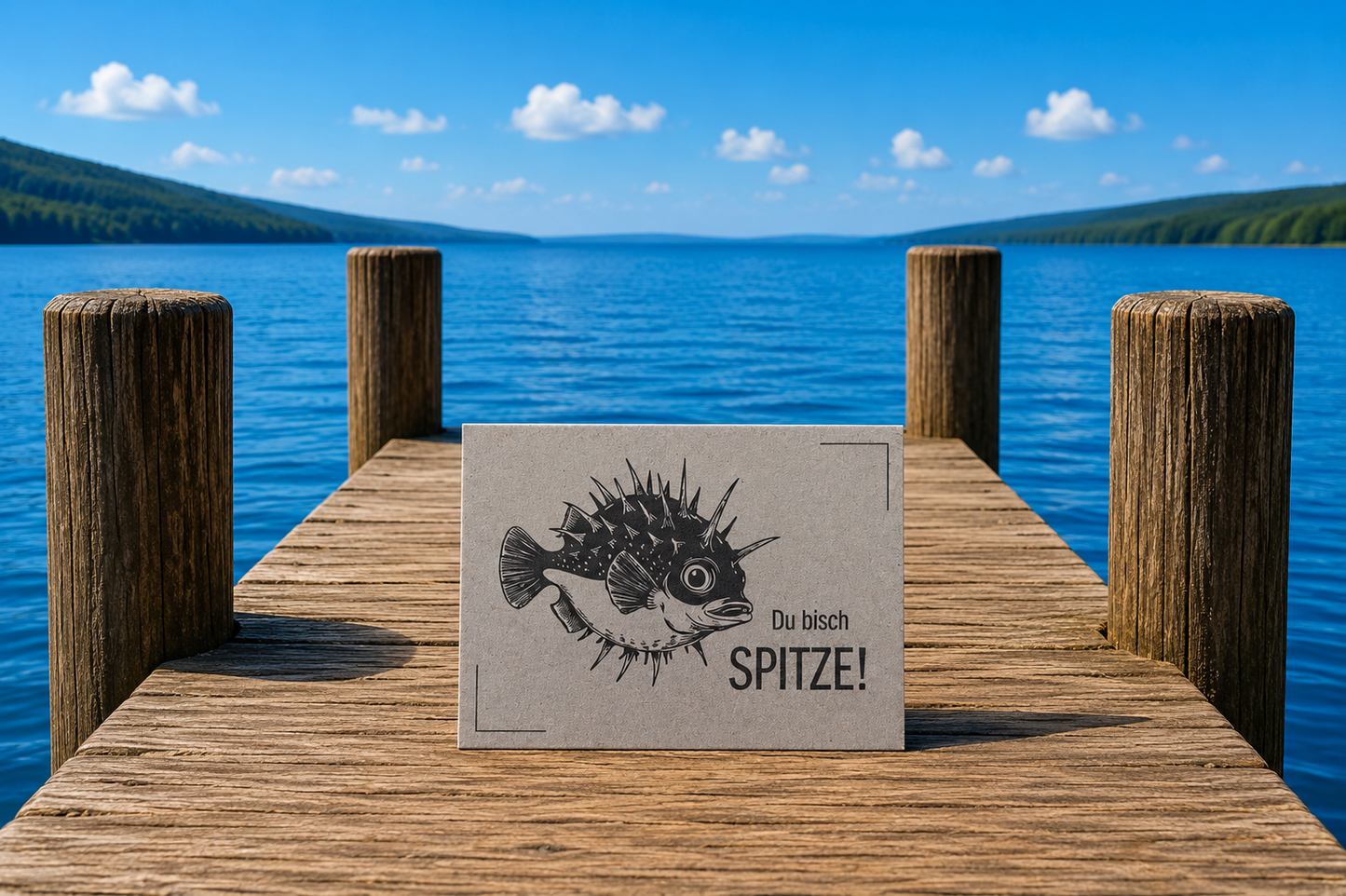 💌 Fugu - Postkarte