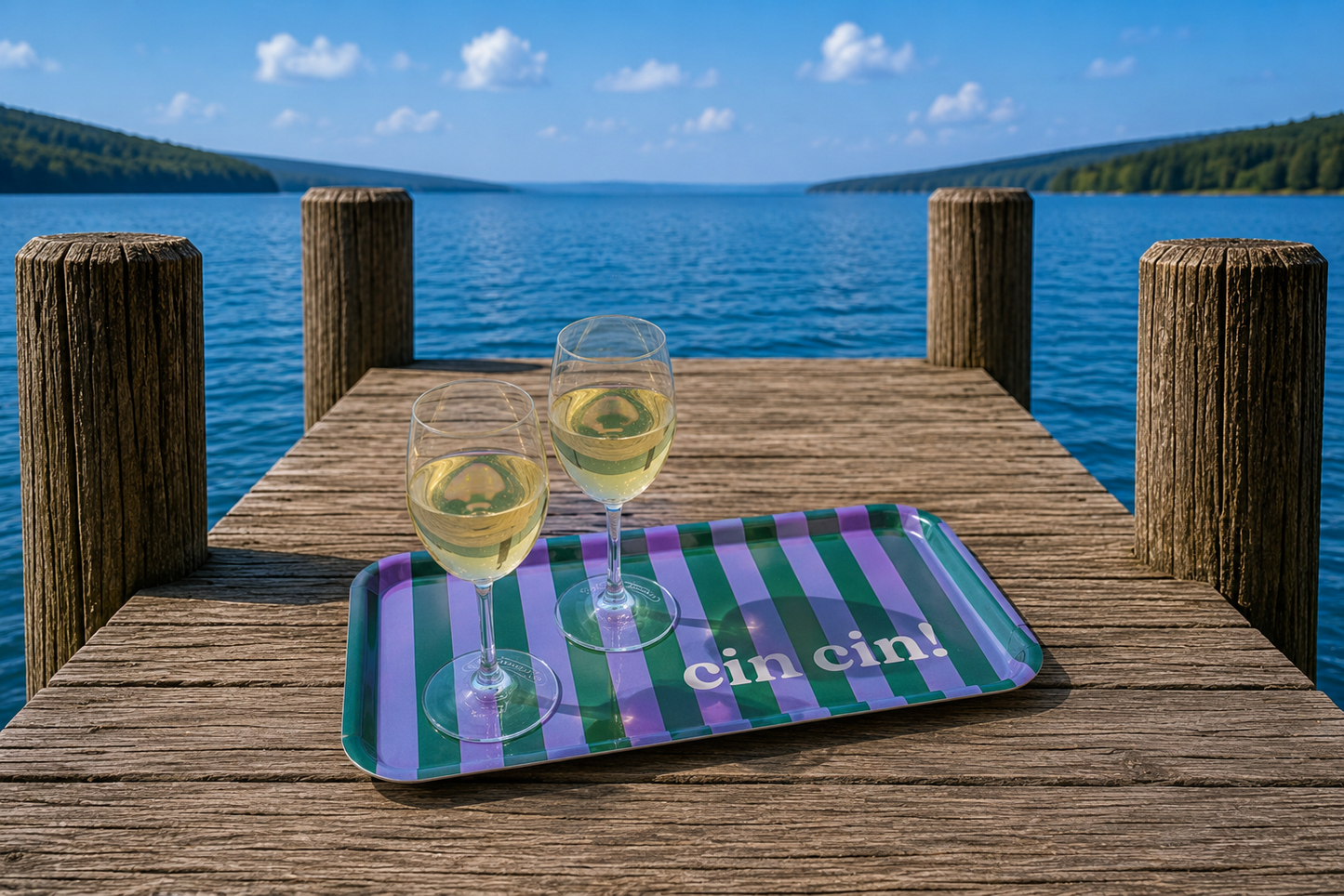 🥂 Serviertablett - cin cin